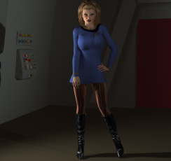 обоя 3д графика, люди , people, девушка, взгляд