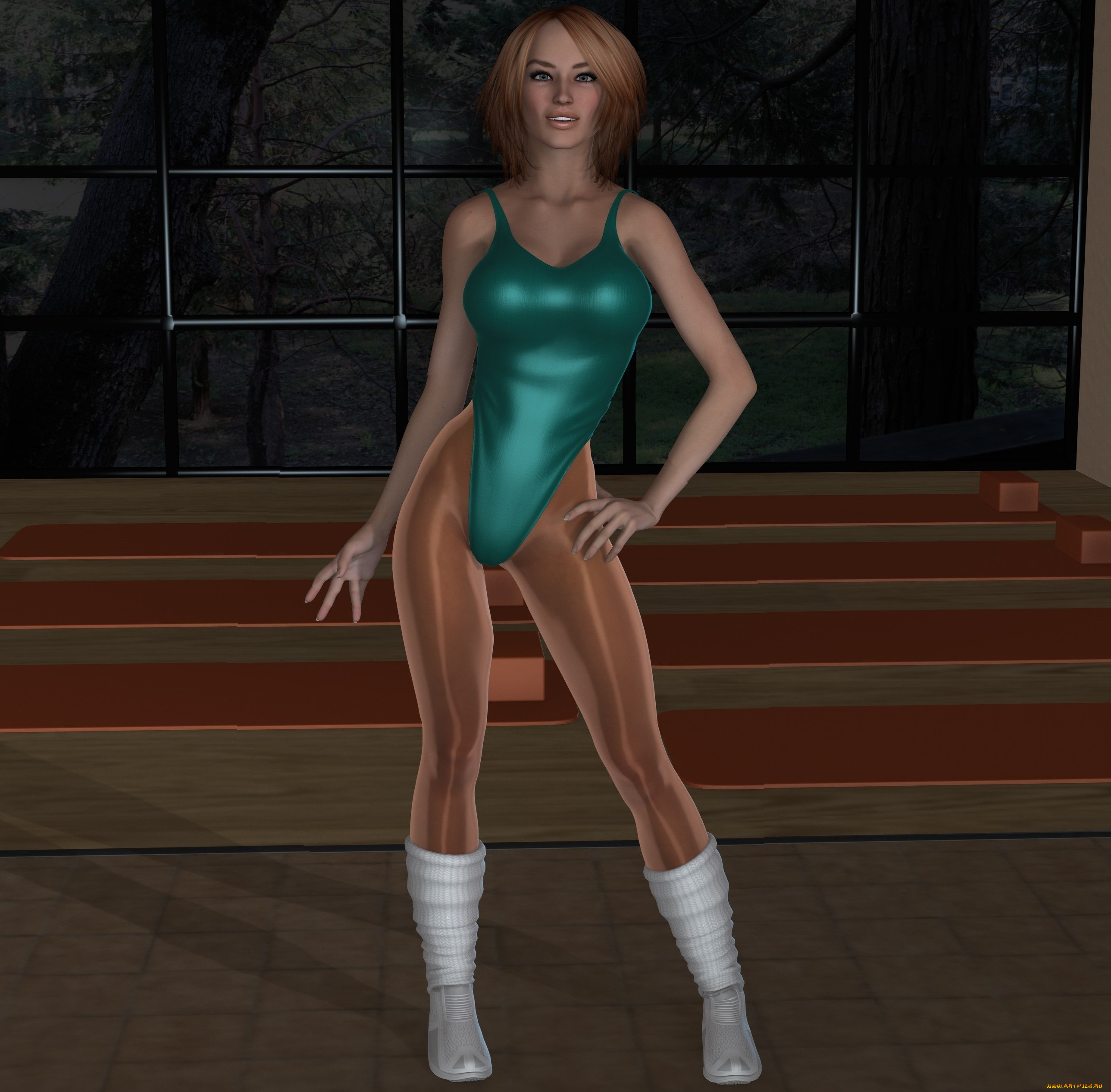 3д, графика, люди, , people, девушка, взгляд, купальник