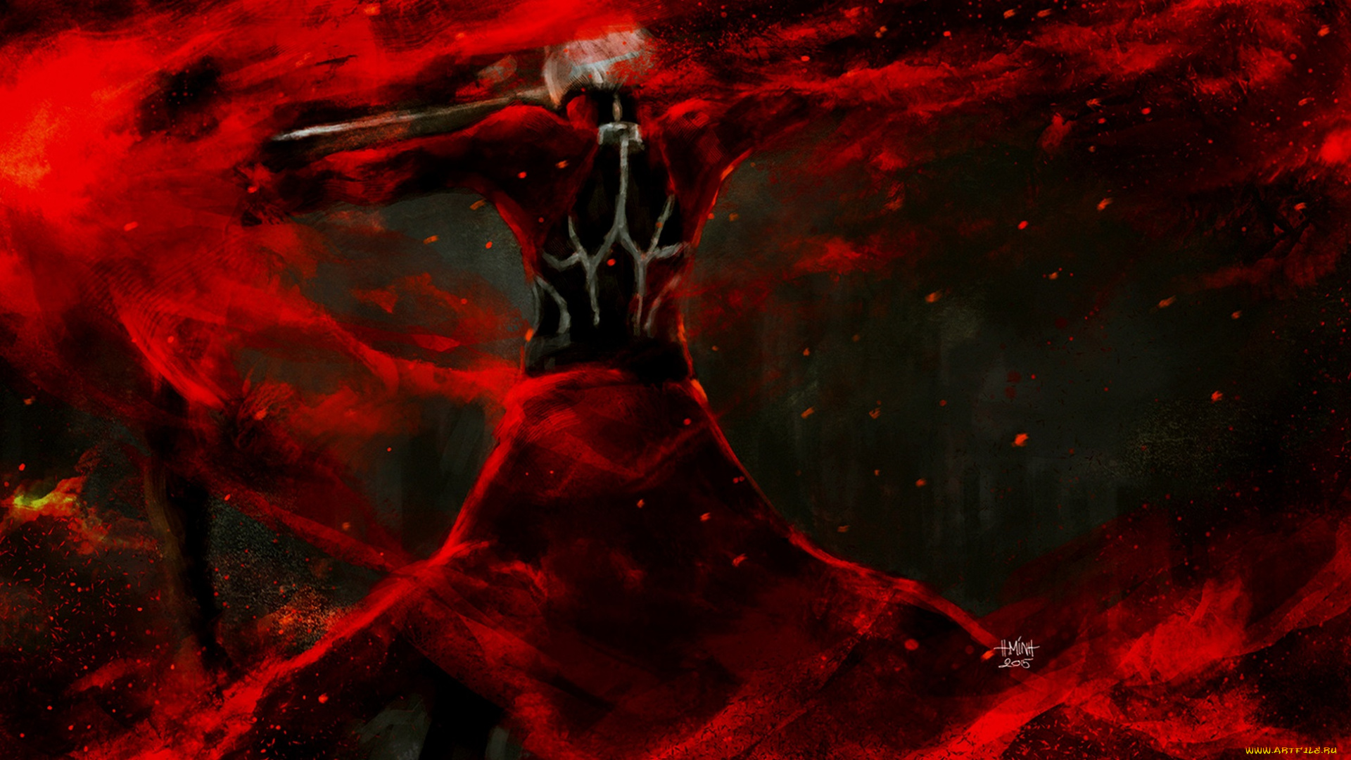 аниме, fate, stay, night, арт, арчер, судьба, ночь, схватки