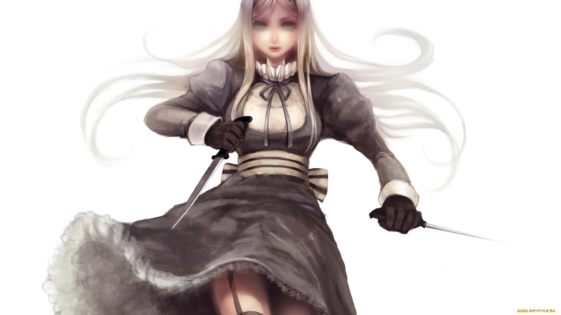 аниме, оружие, , техника, , технологии, девушка, фон, арт