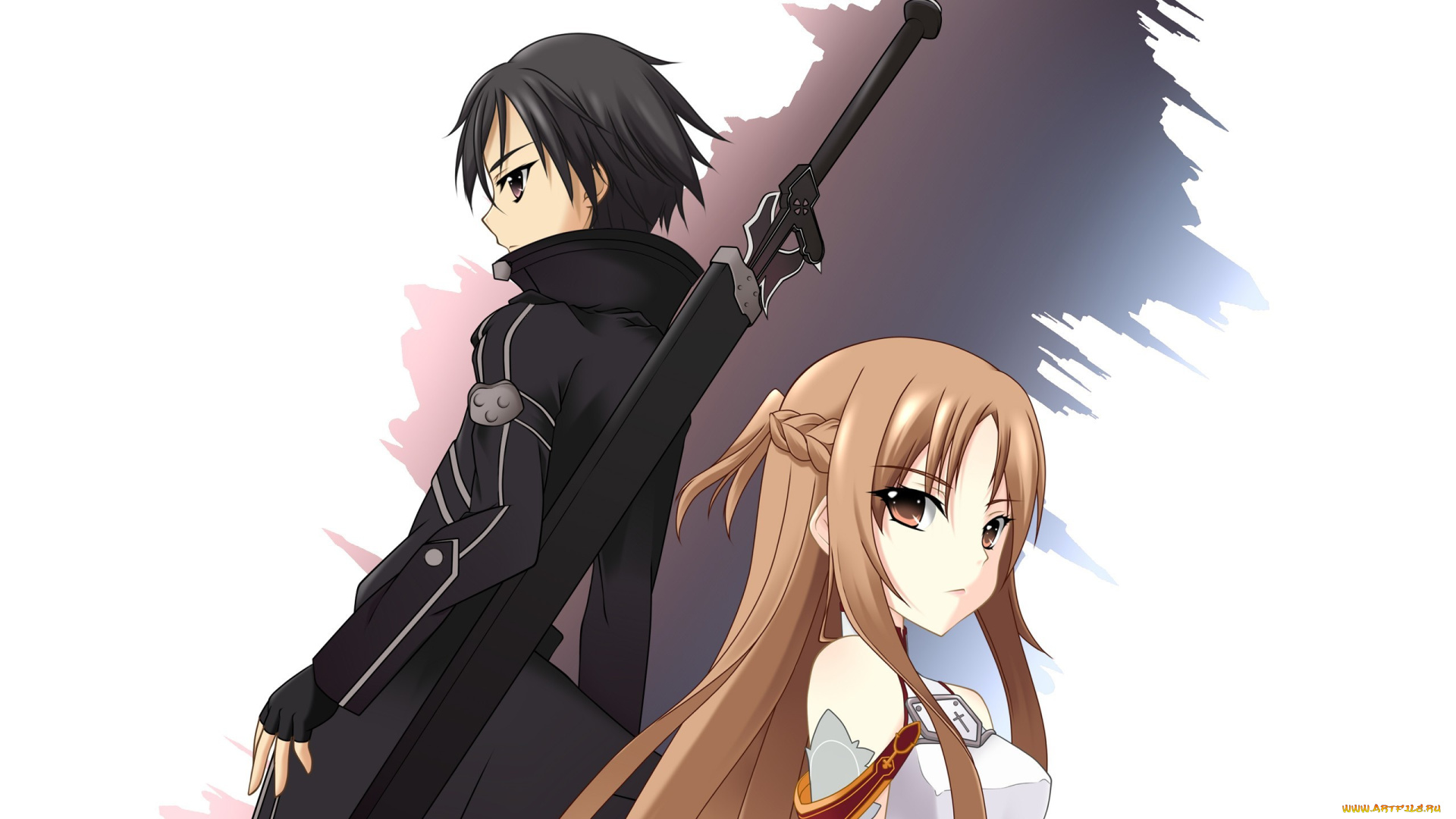 аниме, sword, art, online, девушка, sao, kirito, kirigaya, kazuto, yuuki, asuna, sword, art, online