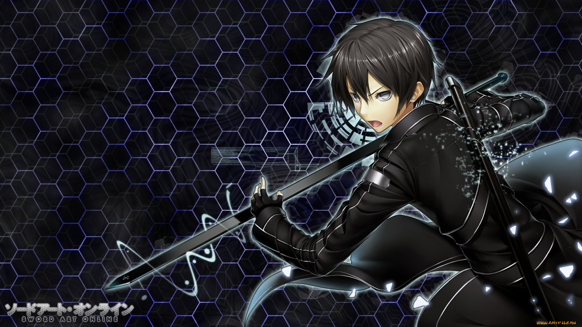 аниме, sword, art, online, sword, art, online, coat, of, midnight, кирито, меч, парень, by, crossxace, sao, hero, kirito, kirigaya, kazuto
