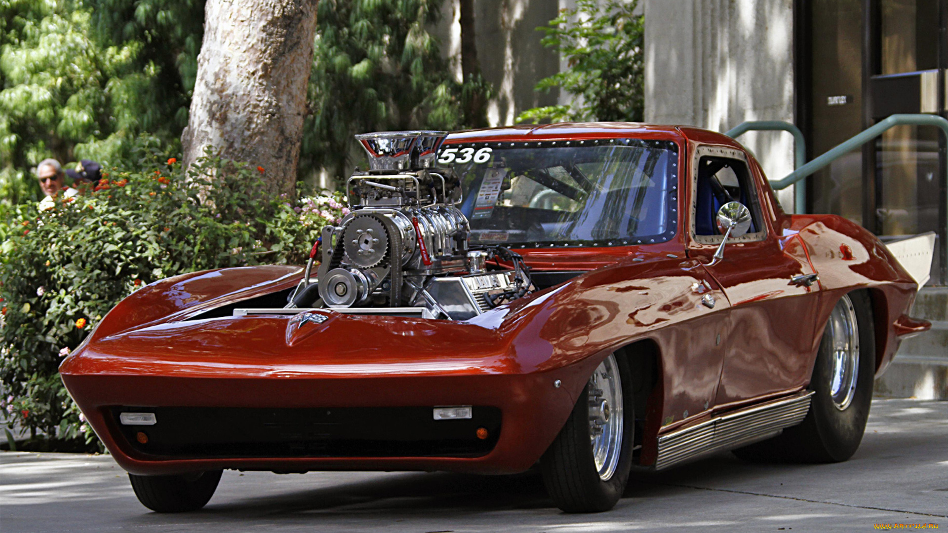 автомобили, hotrod, dragster, blower, vette