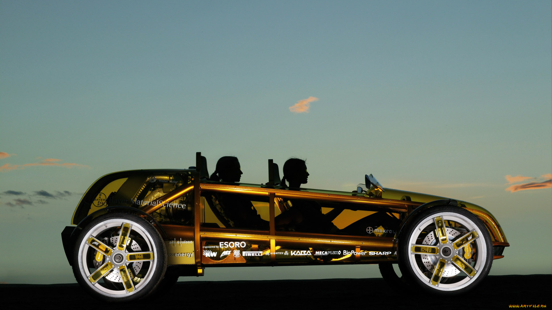 swiss, renspeed, exasis, автомобили, rinspeed, девушки, силуэты, концепт, закат