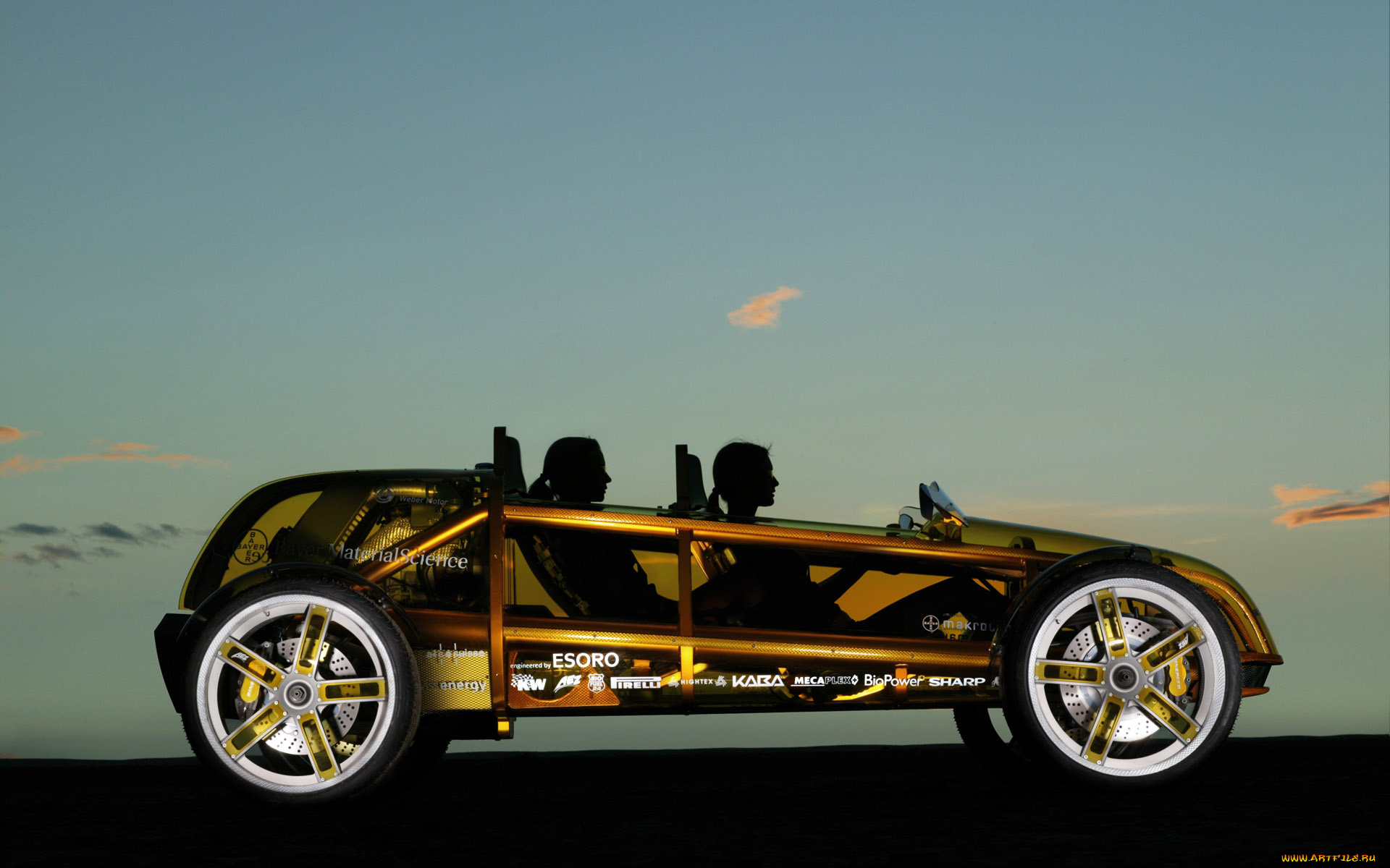 swiss, renspeed, exasis, автомобили, rinspeed, девушки, силуэты, концепт, закат