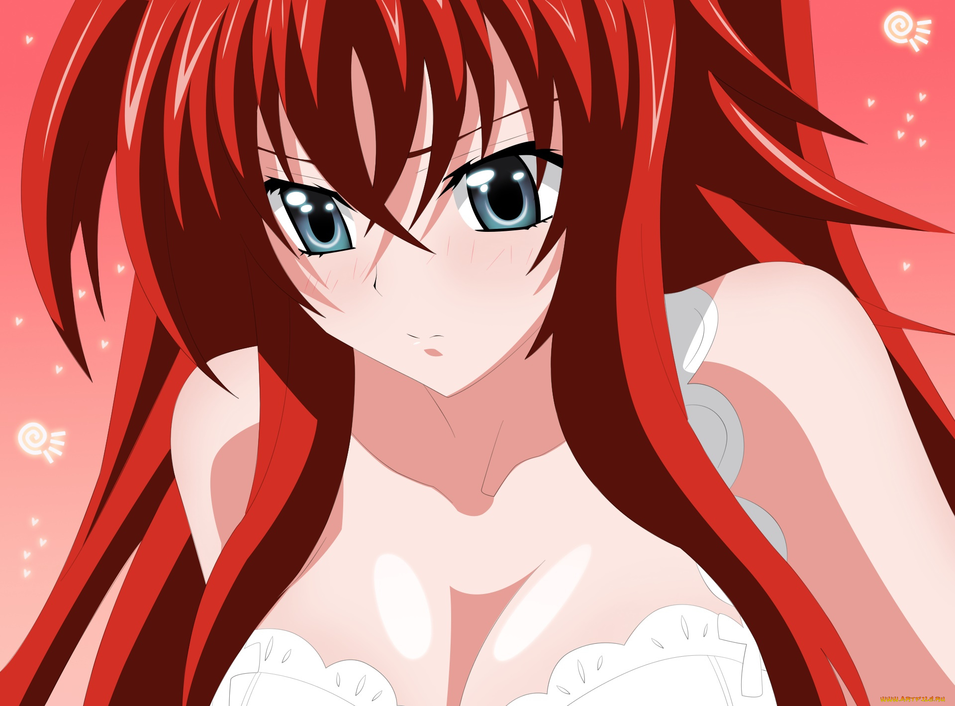 аниме, highschool, dxd, фон, взгляд, девушка