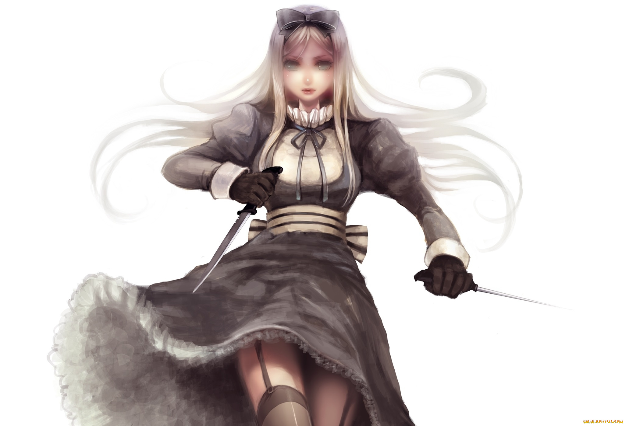 аниме, оружие, , техника, , технологии, девушка, фон, арт