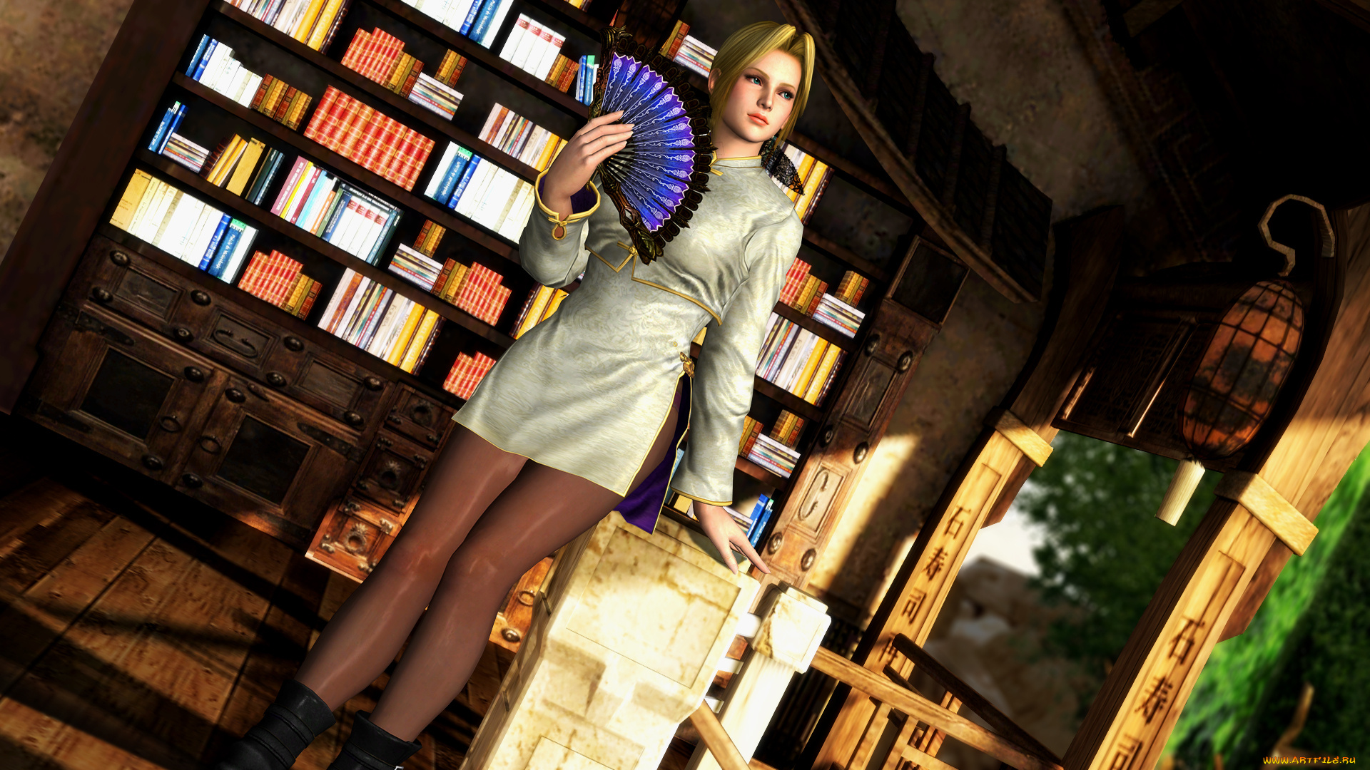 3д, графика, аниме, , anime, девушка, взгляд, фон