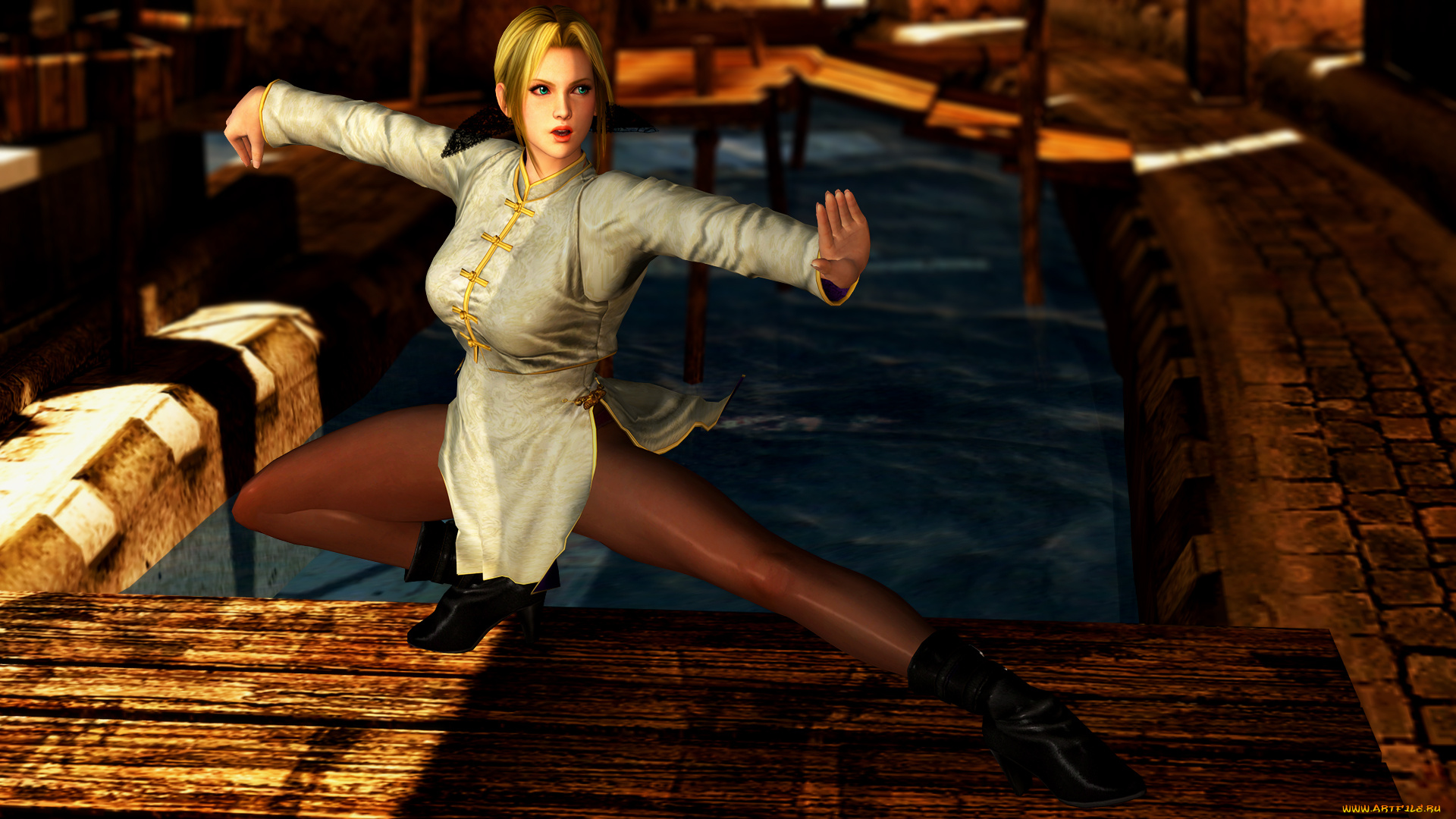 3д, графика, аниме, , anime, девушка, взгляд, фон