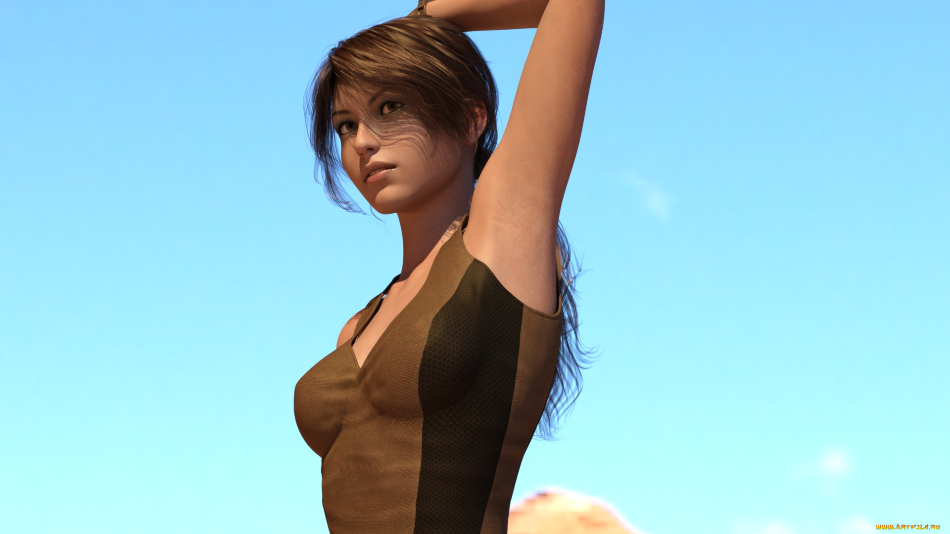 3д, графика, люди, , people, девушка, взгляд, фон