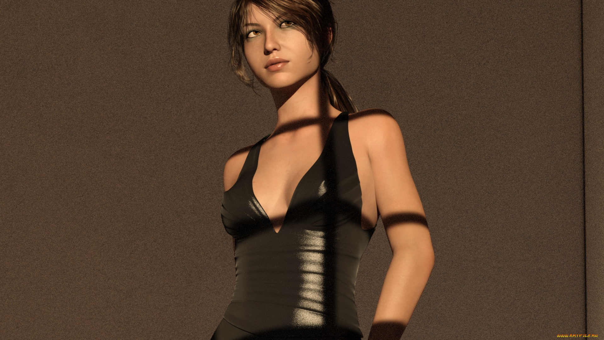 3д, графика, люди, , people, девушка, взгляд, фон