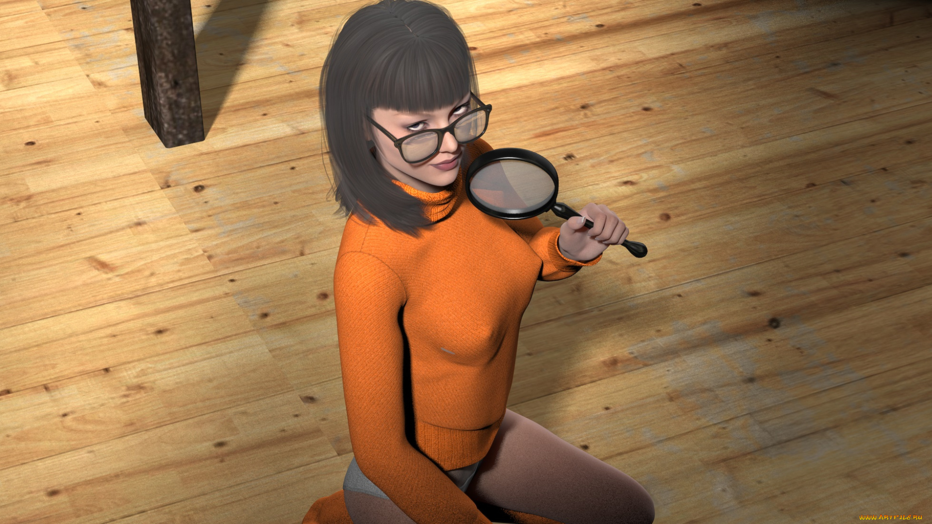 3д, графика, люди, , people, девушка, взгляд, фон