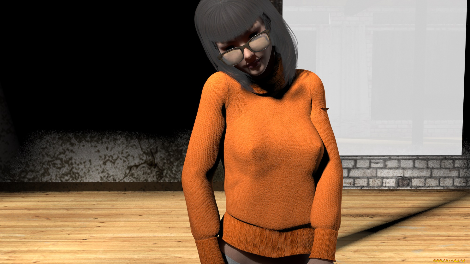 3д, графика, люди, , people, девушка, взгляд, фон