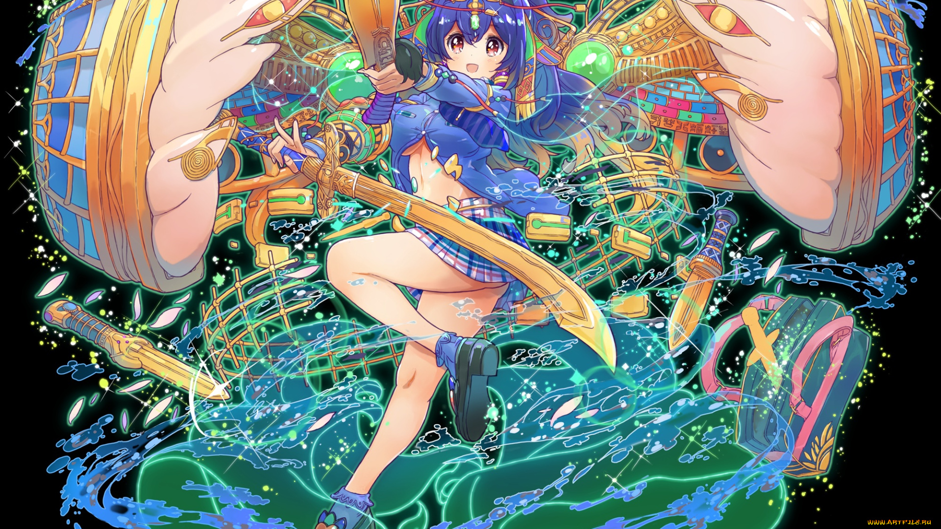 аниме, ангелы, , демоны, девушка