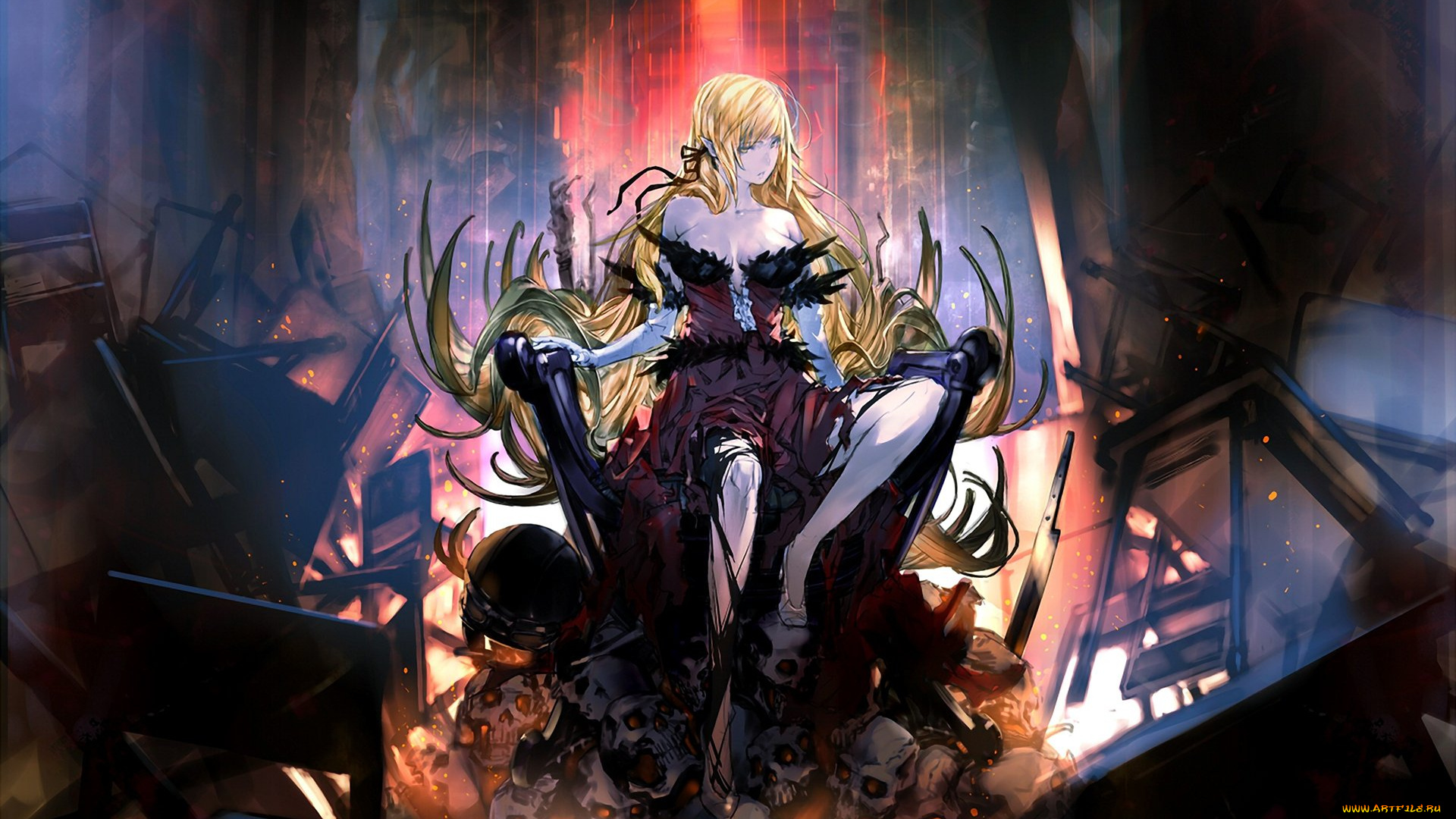 аниме, bakemonogatari, девушка