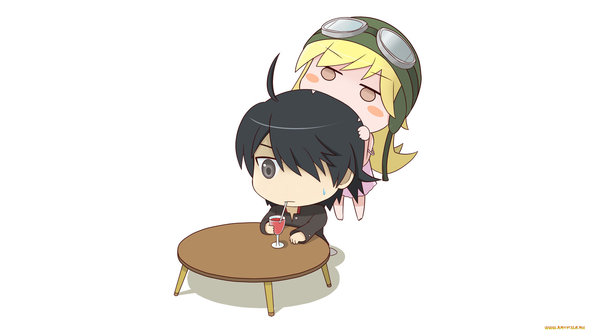 аниме, bakemonogatari, малыши