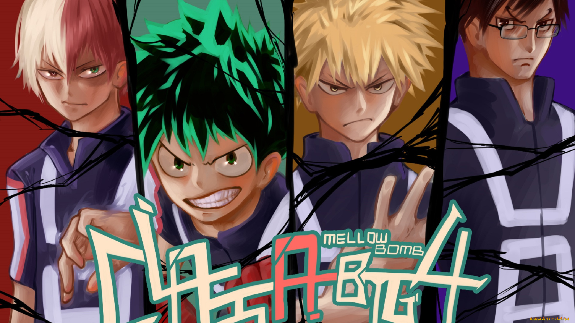 аниме, boku, no, hero, academia, парни