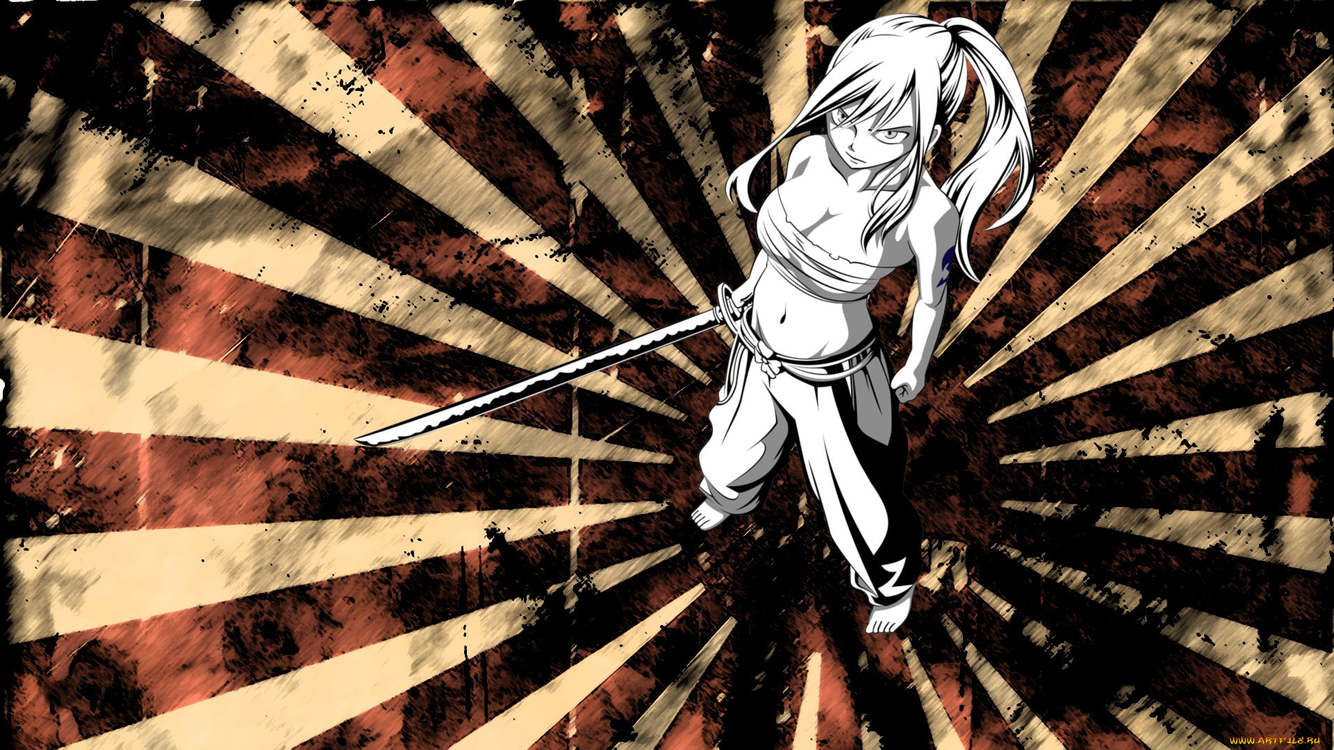 аниме, fairy, tail, хвост, феи