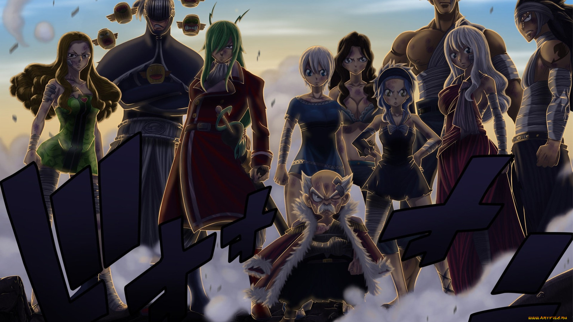 аниме, fairy, tail, хвост, феи