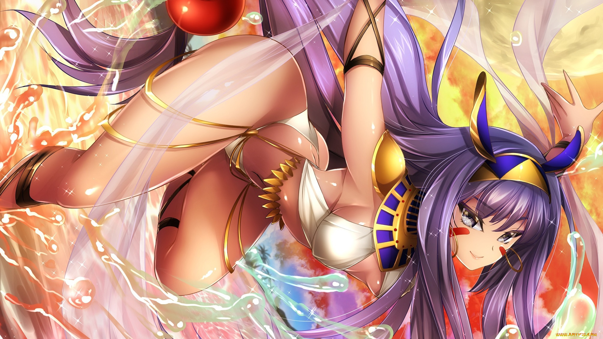 аниме, fate, stay, night, девушка