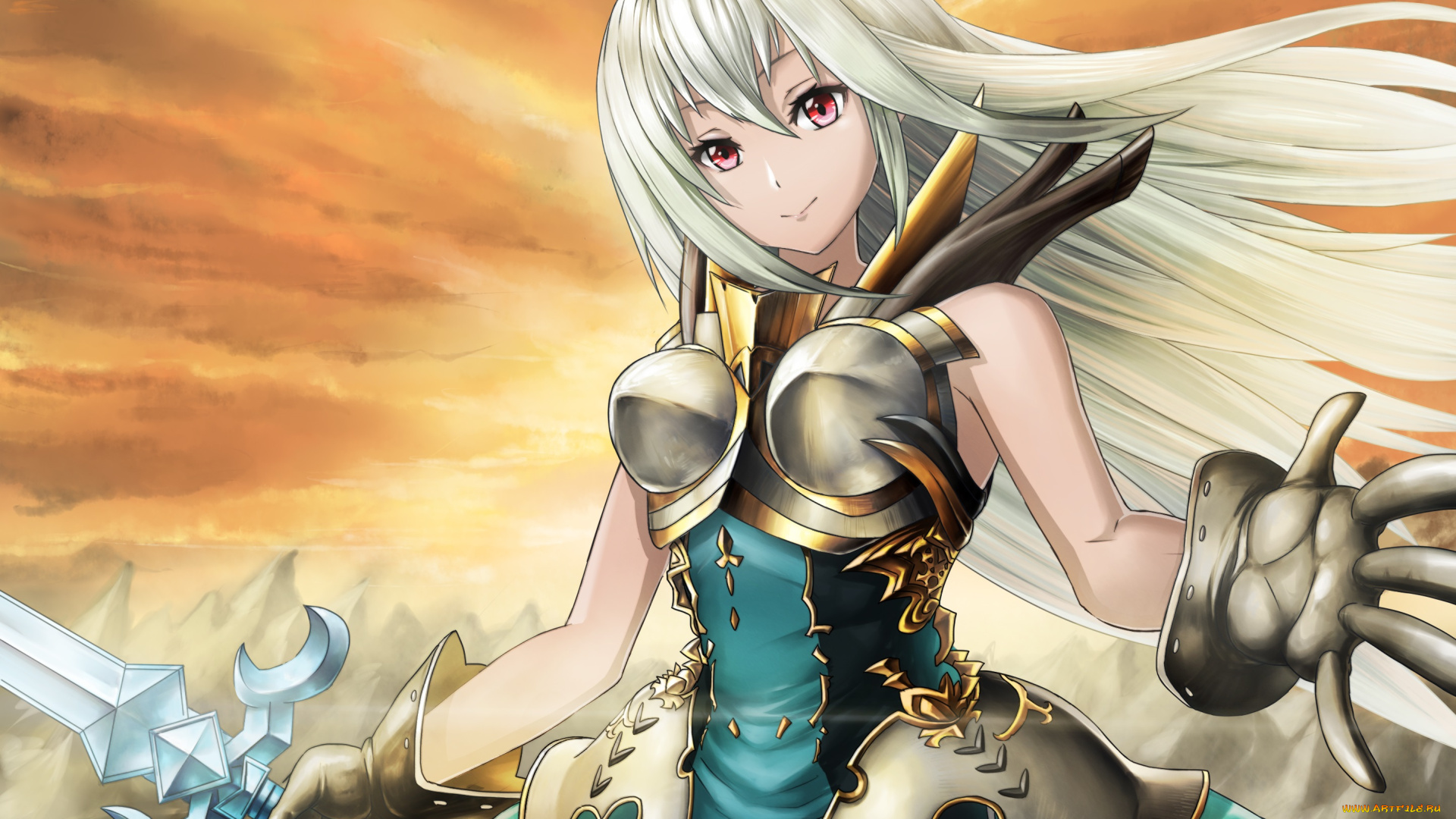 аниме, granblue, fantasy, девушка