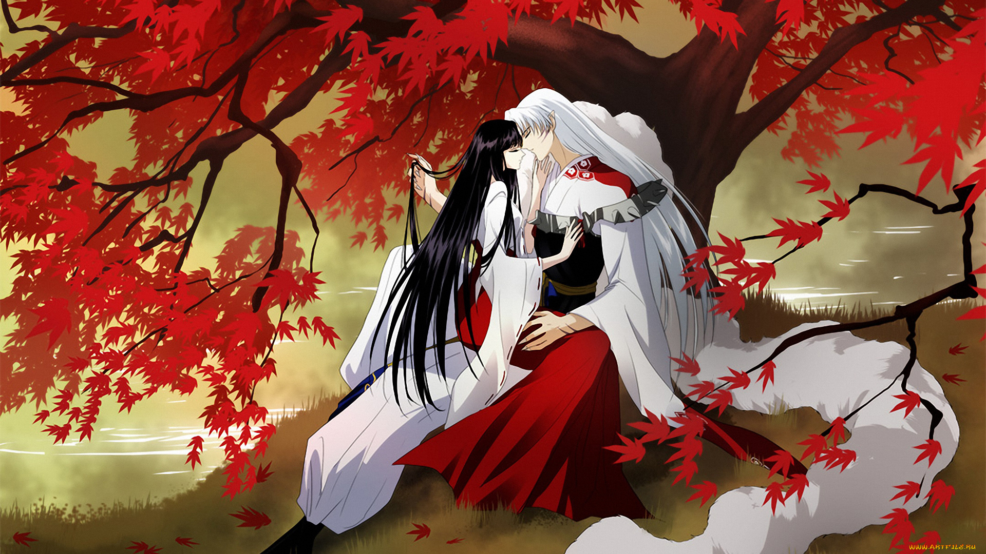 аниме, inuyasha, кикио, сешоумару