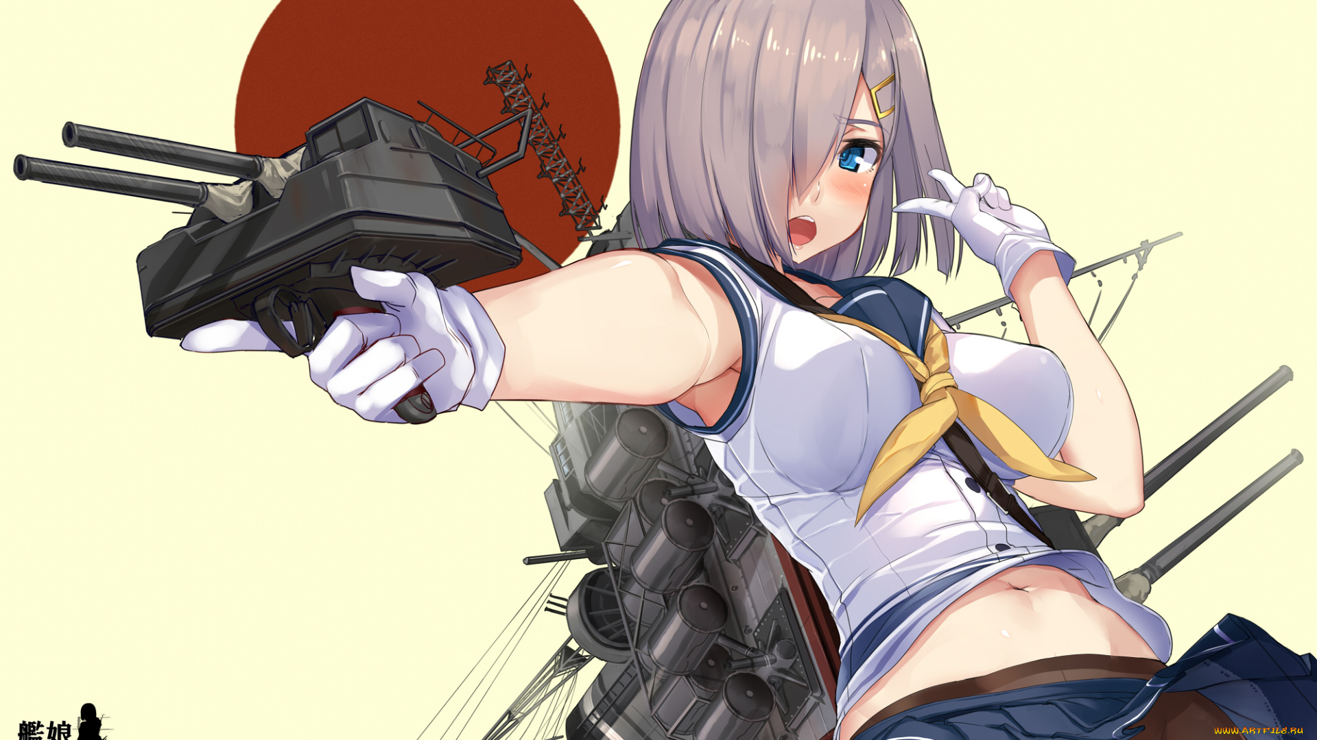 аниме, kantai, collection, девушка