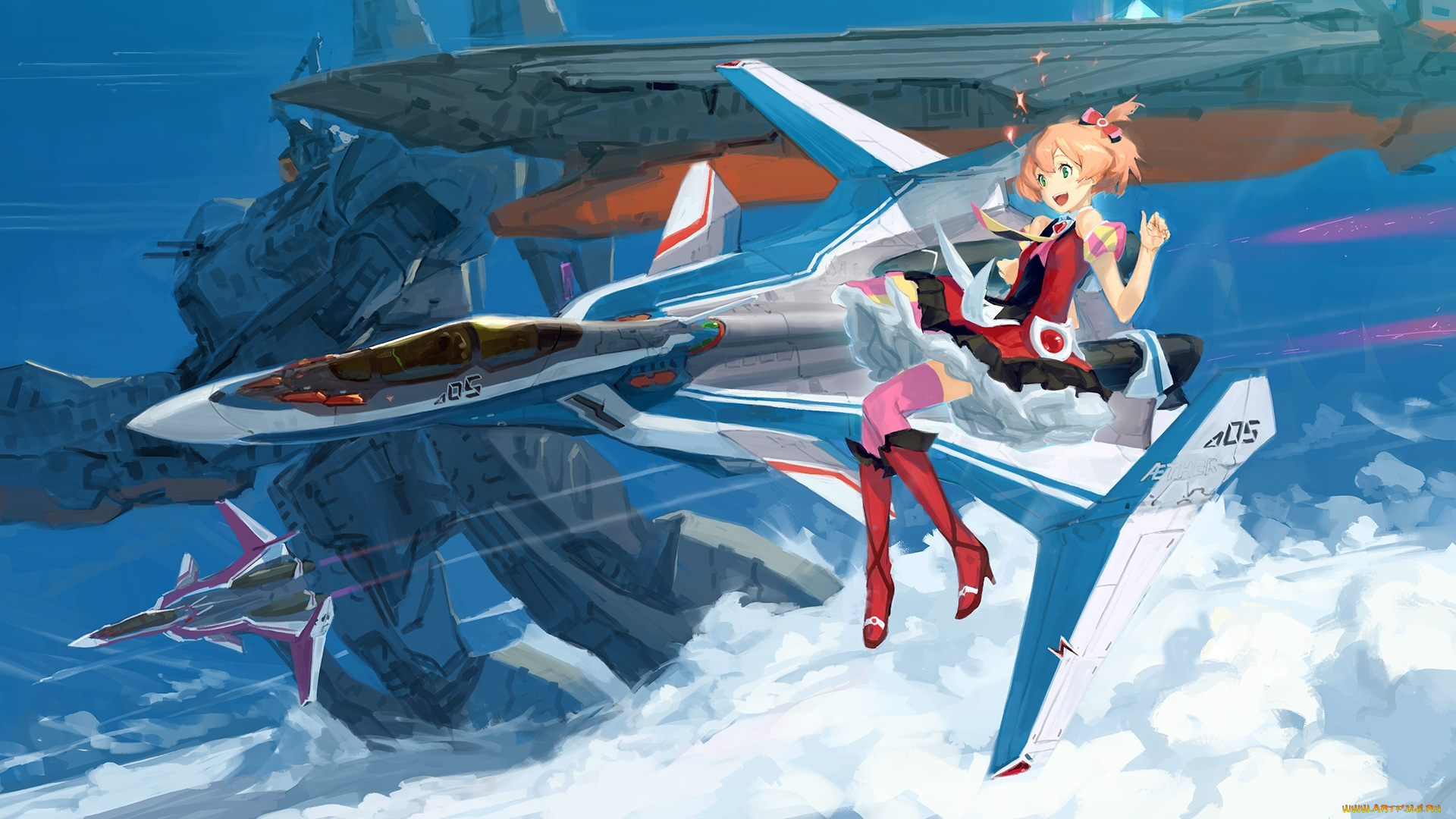 аниме, macross, delta, девушка