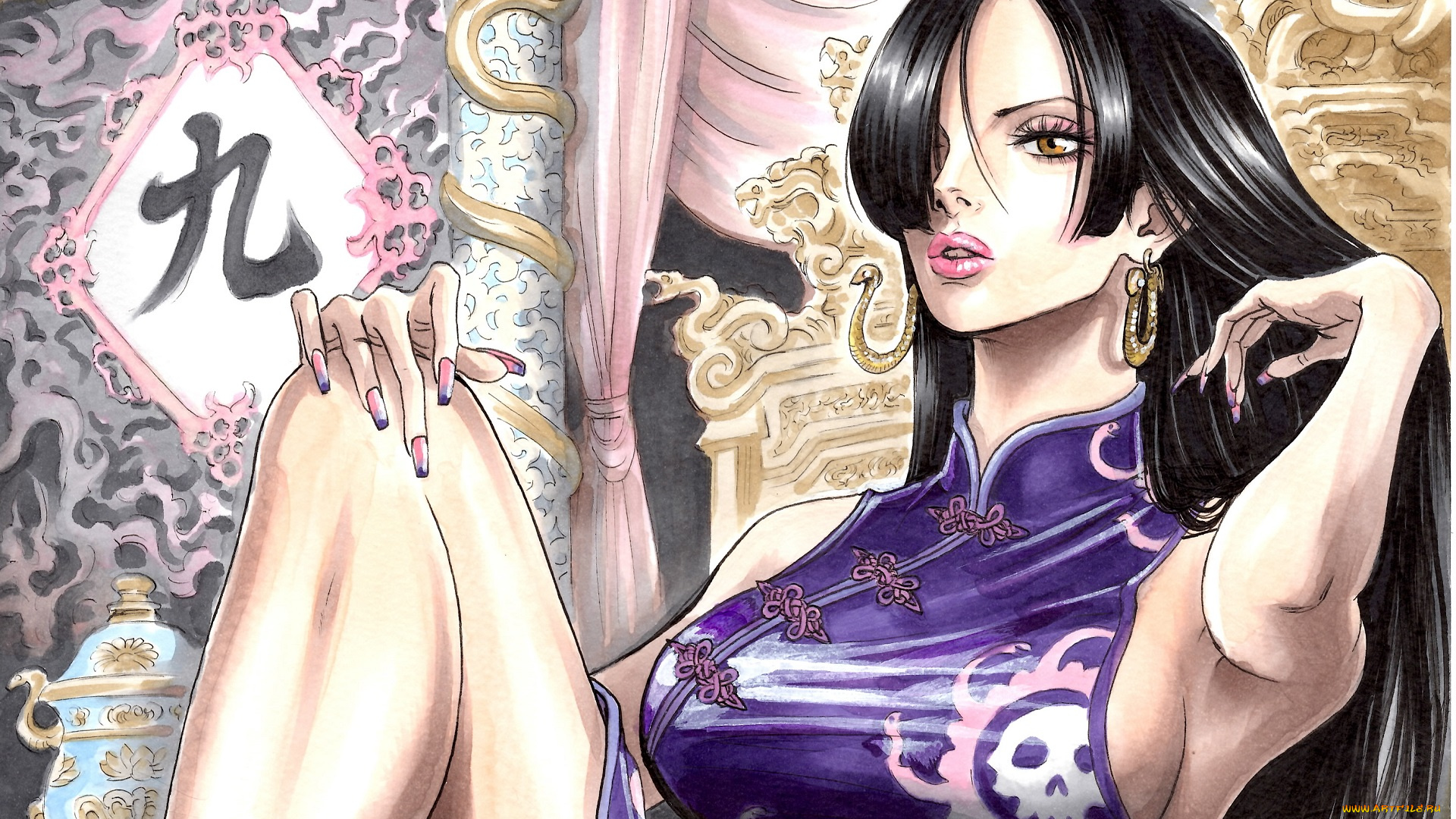 аниме, one, piece, девушка