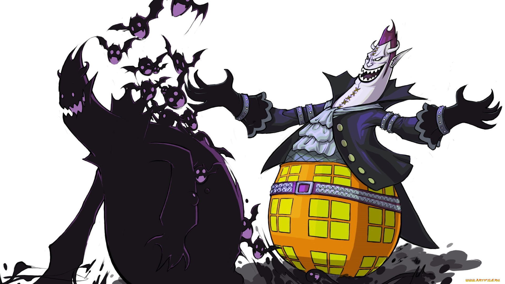 аниме, one, piece, gecko, moria