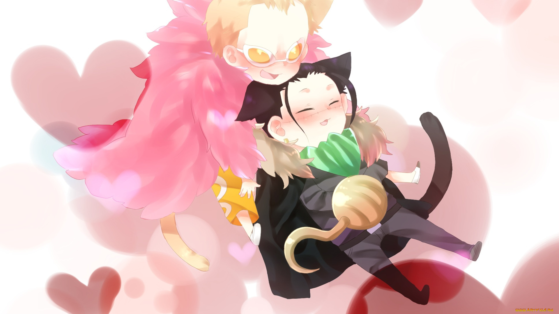 аниме, one, piece, котята