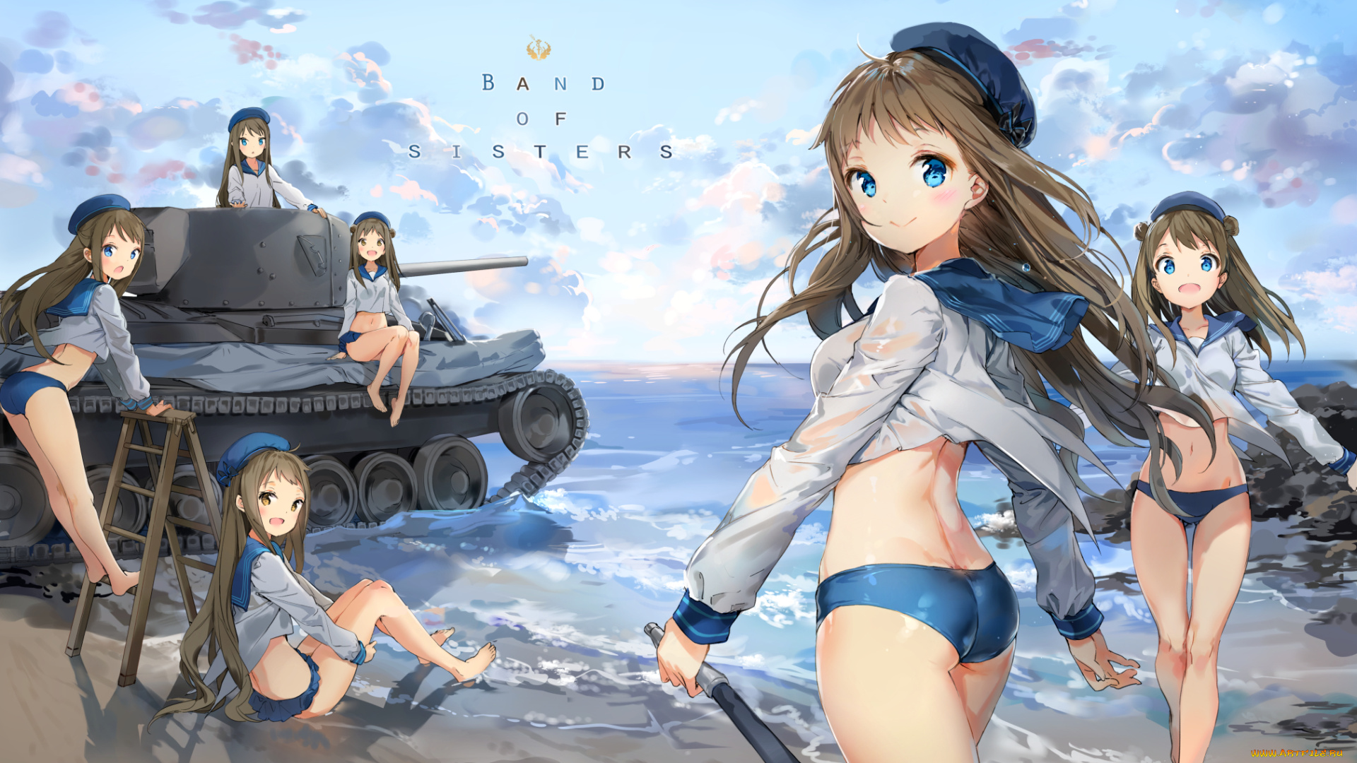 аниме, оружие, , техника, , технологии, фон, взгляд, девушки