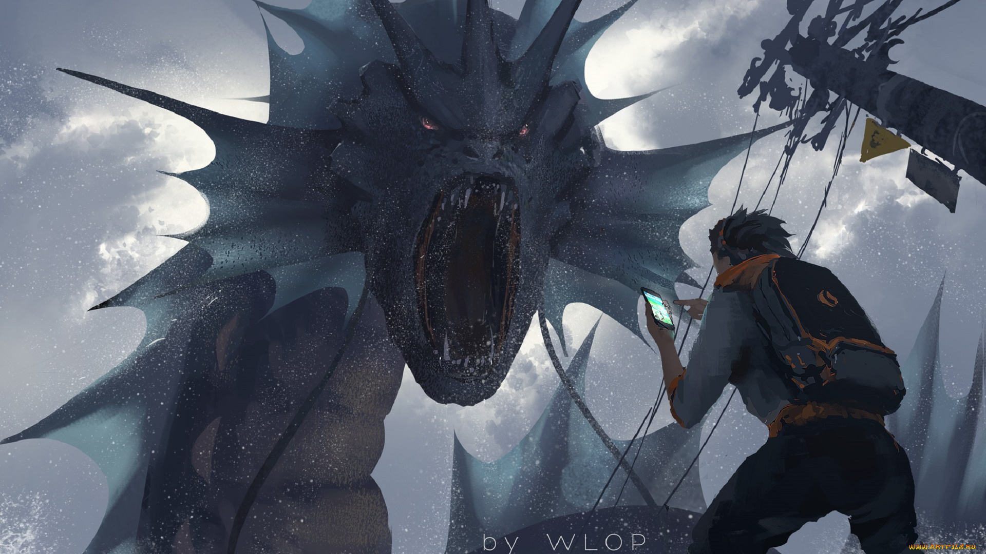 аниме, pokemon, парень, покемон