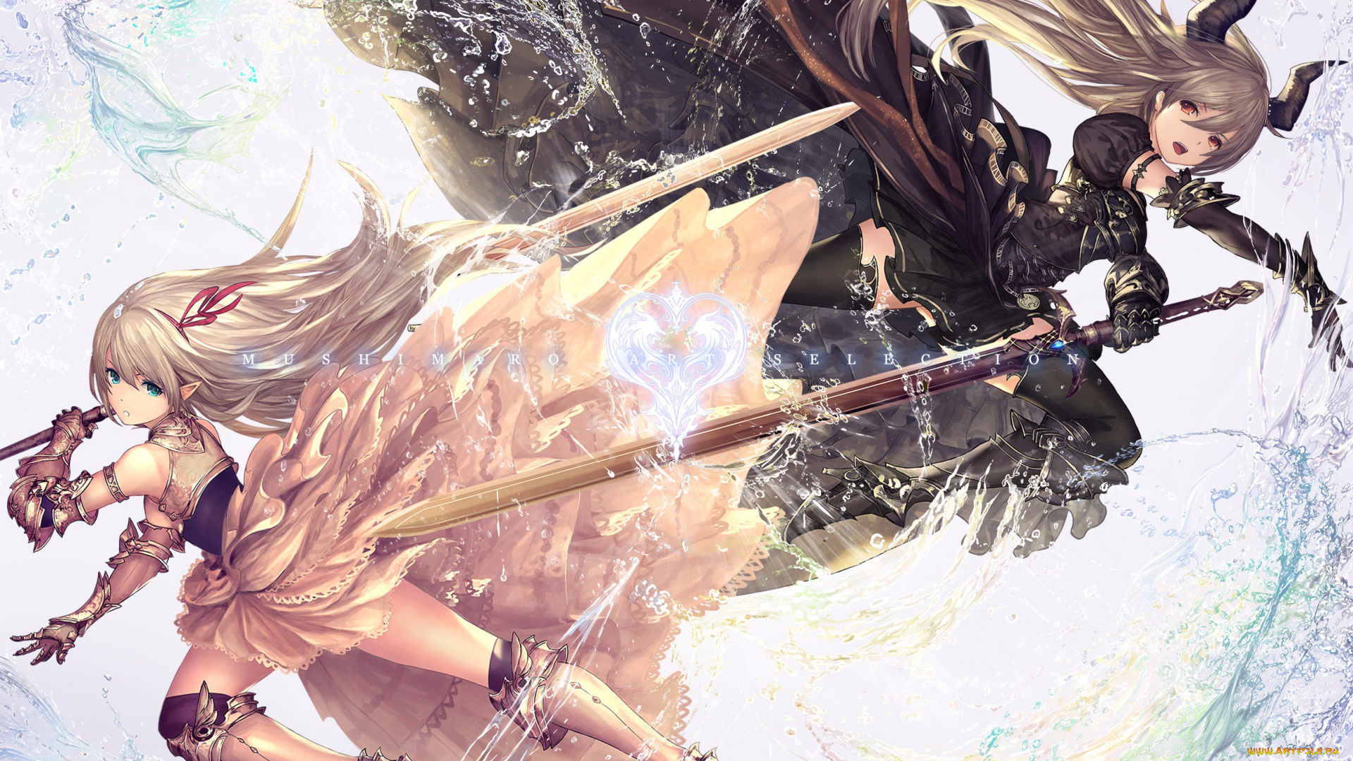 аниме, shingeki, no, bahamut, девушки