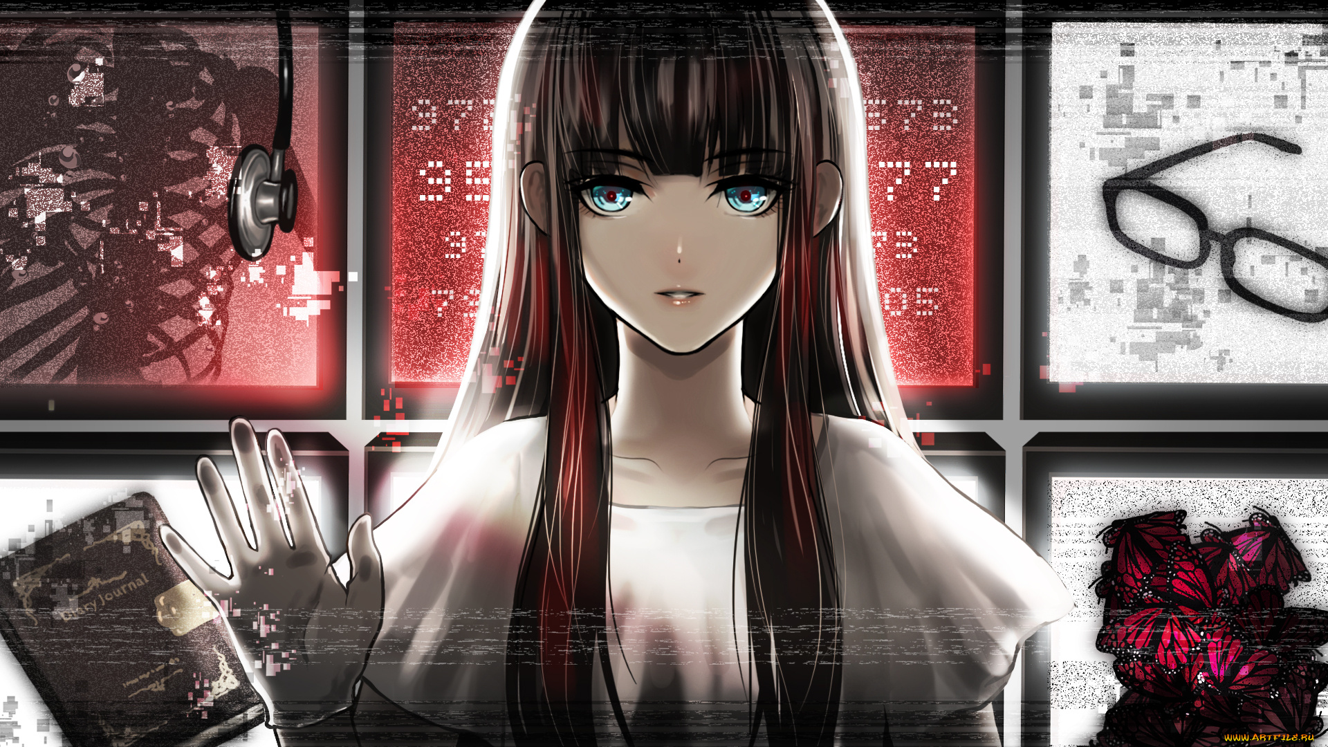 аниме, subete, ga, f, ni, naru, фон, взгляд, девушка