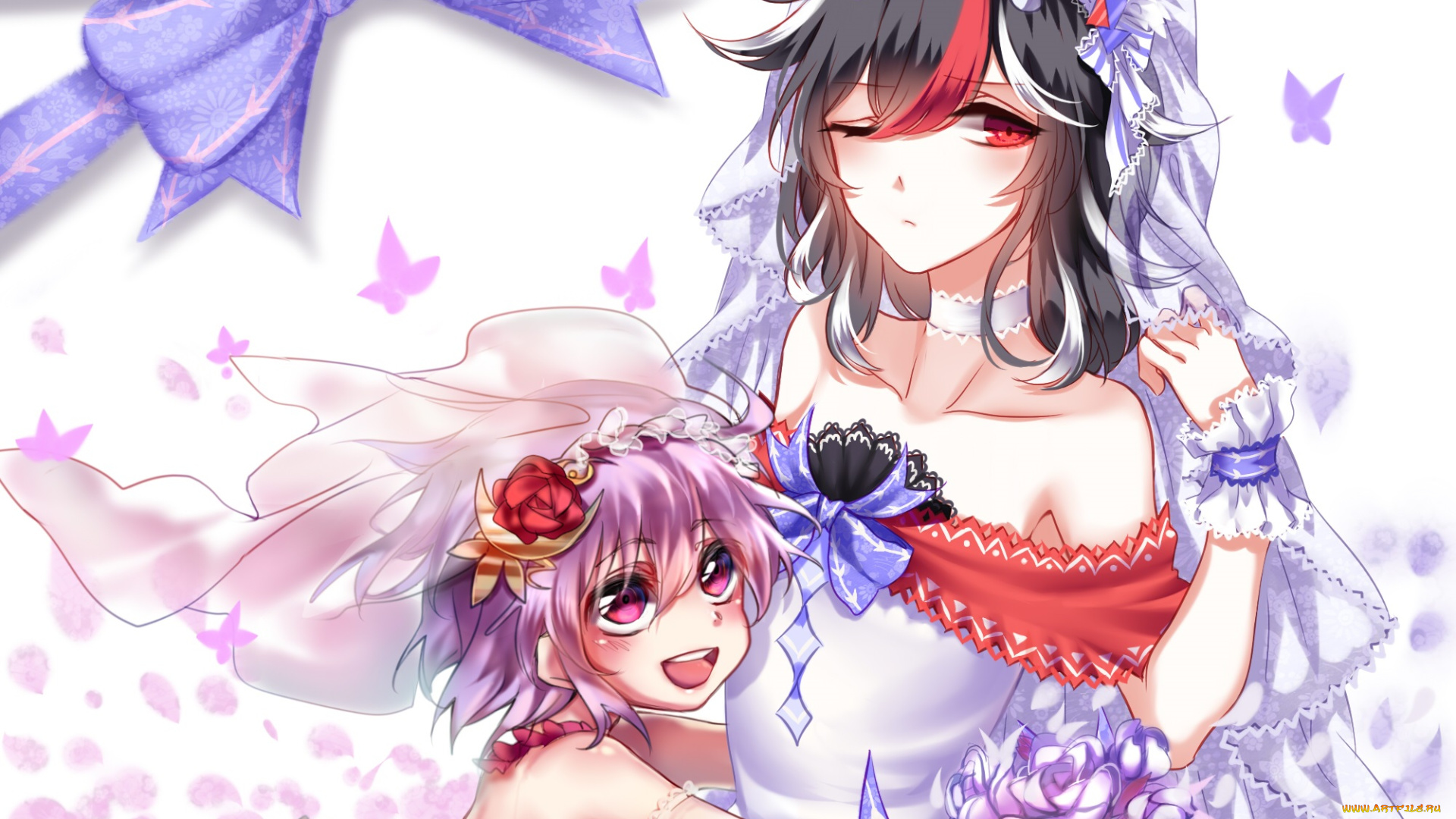 аниме, touhou, девушки