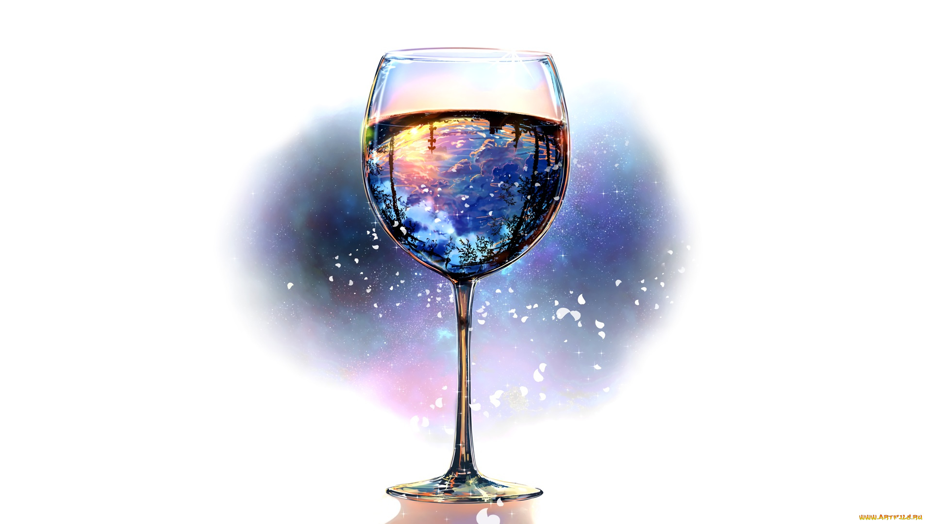 аниме, unknown, , другое, бокал