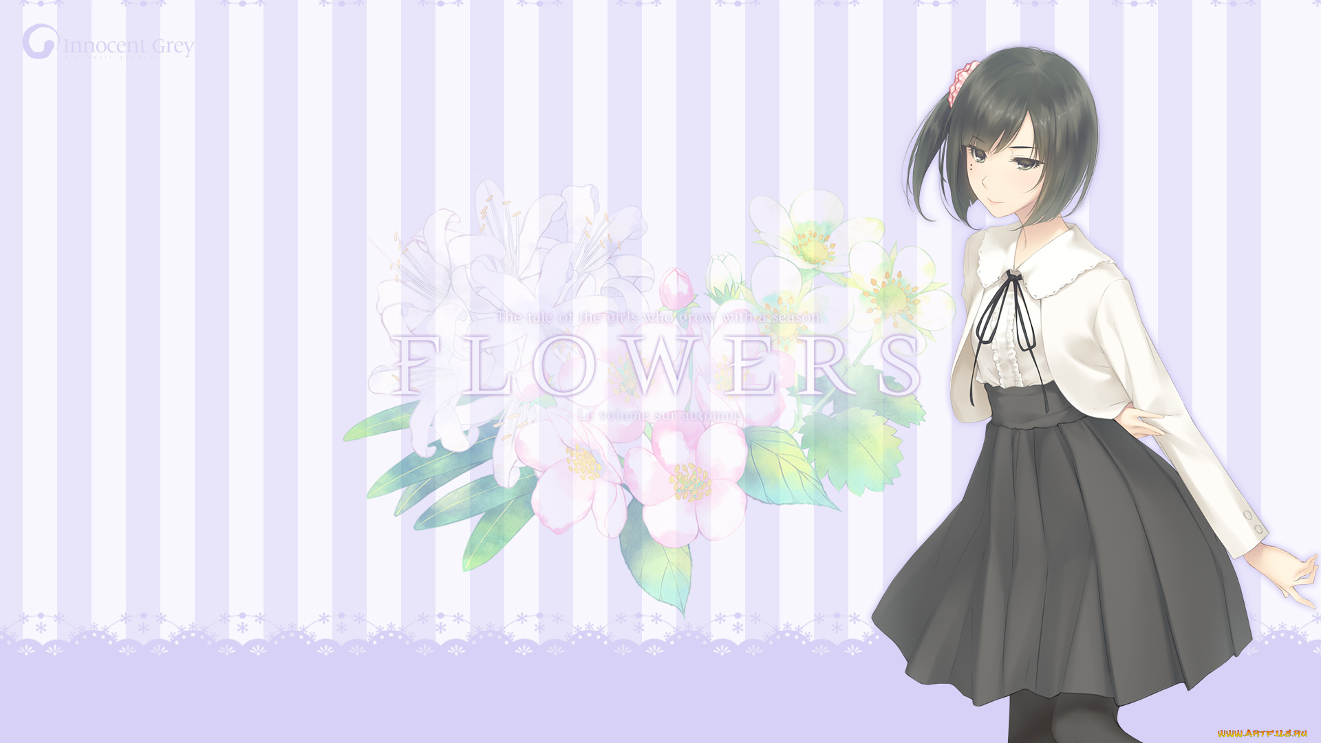 аниме, unknown, , другое, фон, взгляд, девушка