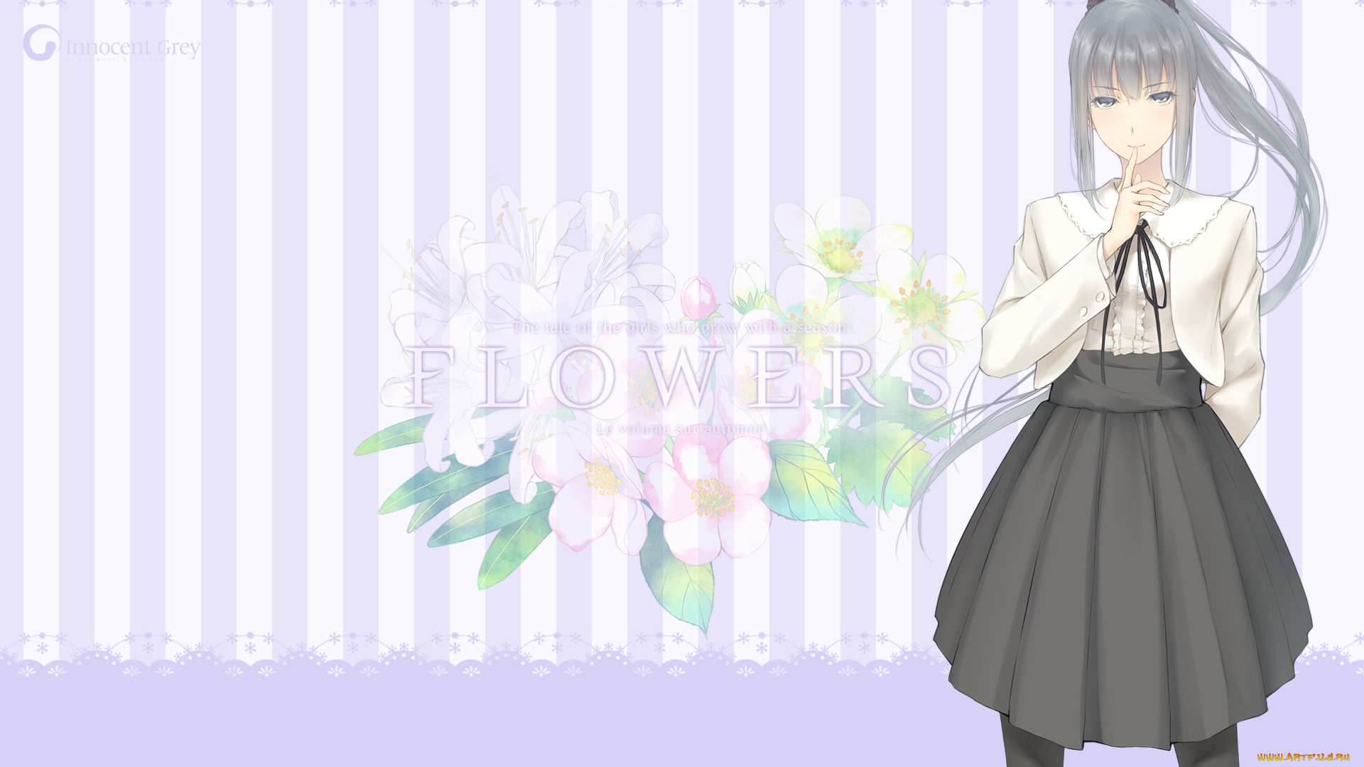 аниме, unknown, , другое, взгляд, фон, девушка