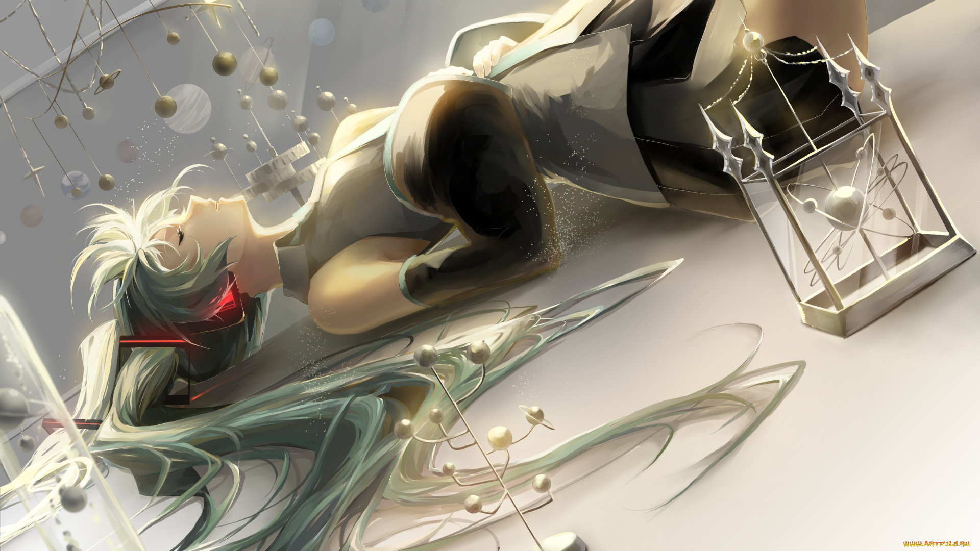 аниме, vocaloid, девушка