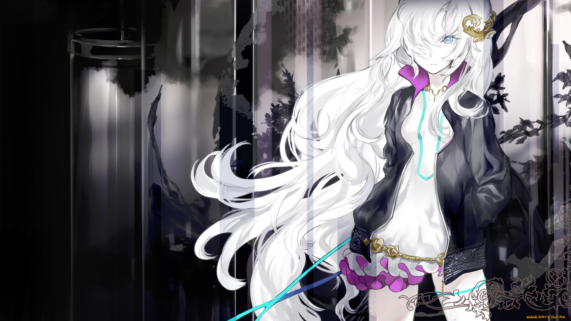 аниме, vocaloid, девушка