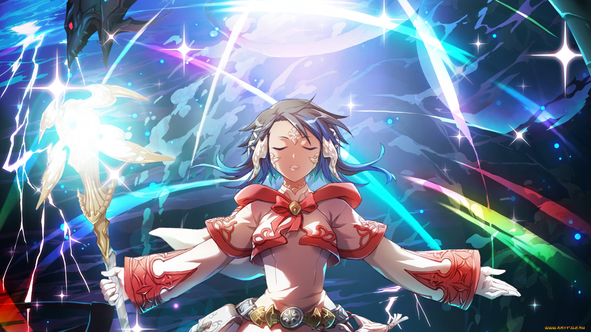 аниме, животные, , существа, девушка