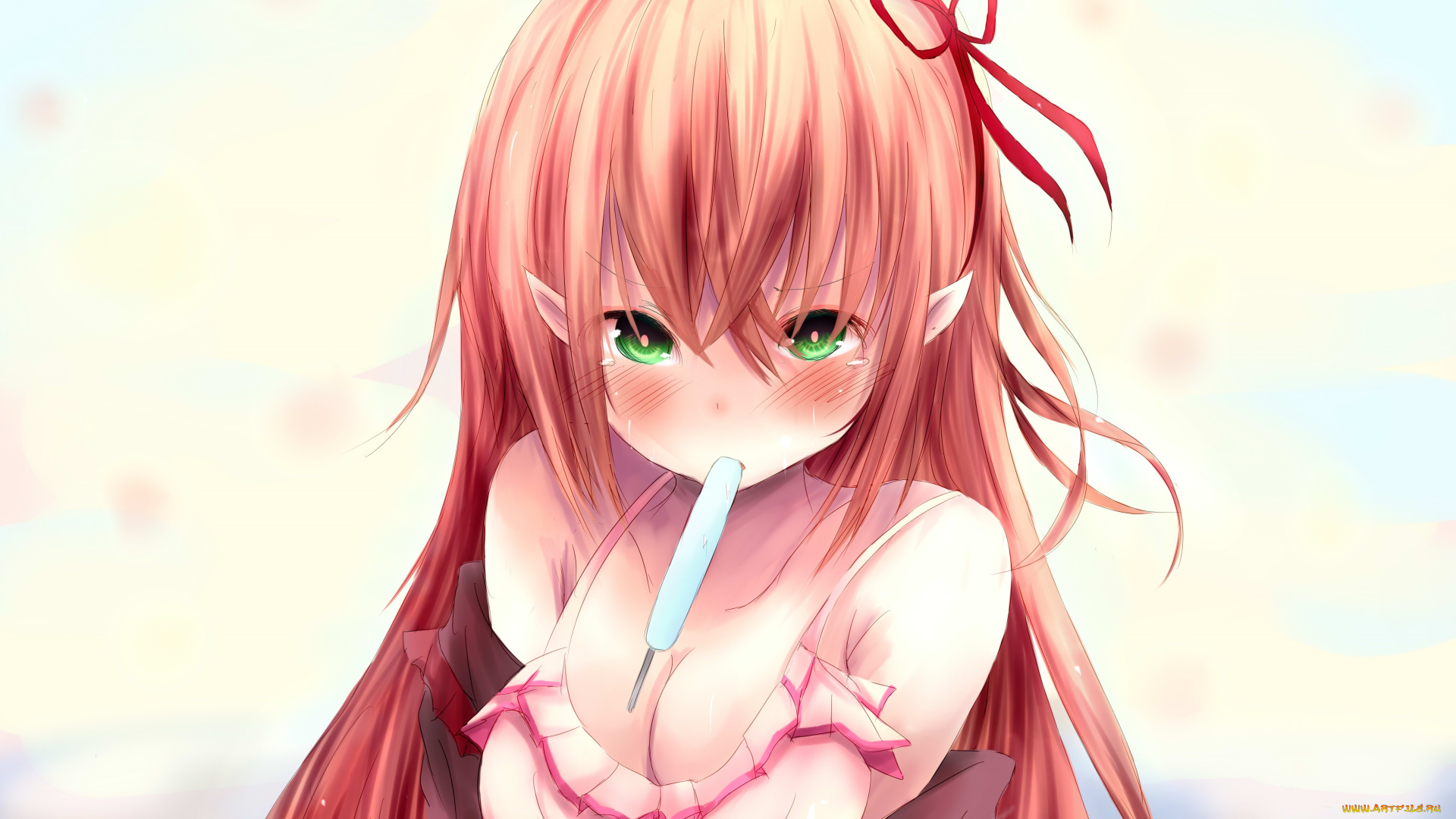 аниме, животные, , существа, девушка