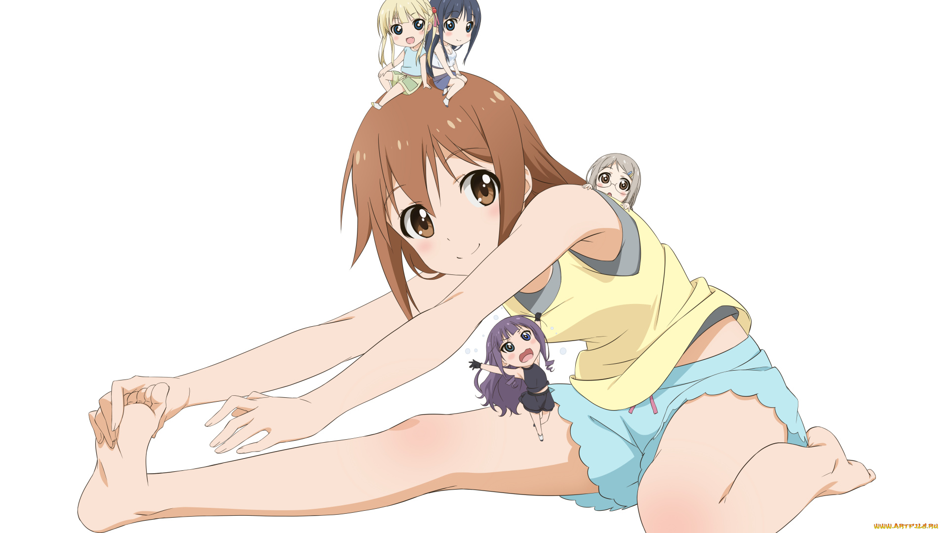 anitore, , ex, аниме, ani, tore, взгляд, девушка, фон