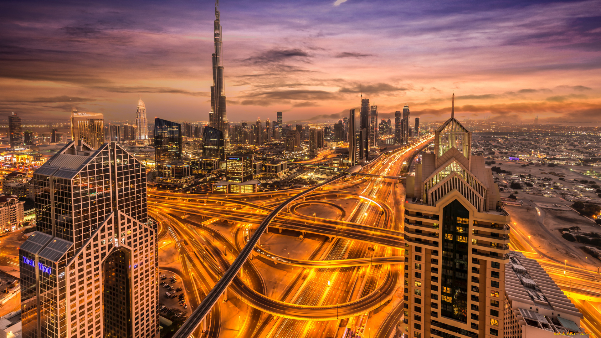 dubai, города, дубай, , оаэ, рассвет