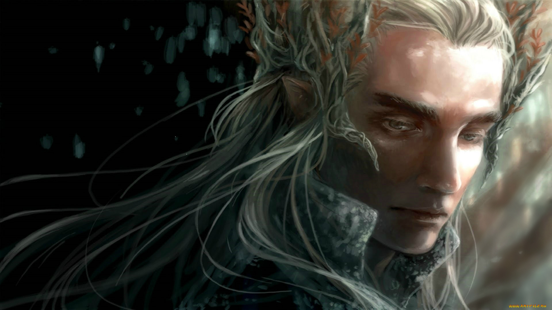 фэнтези, эльфы, мужчина, эльф, трандуил