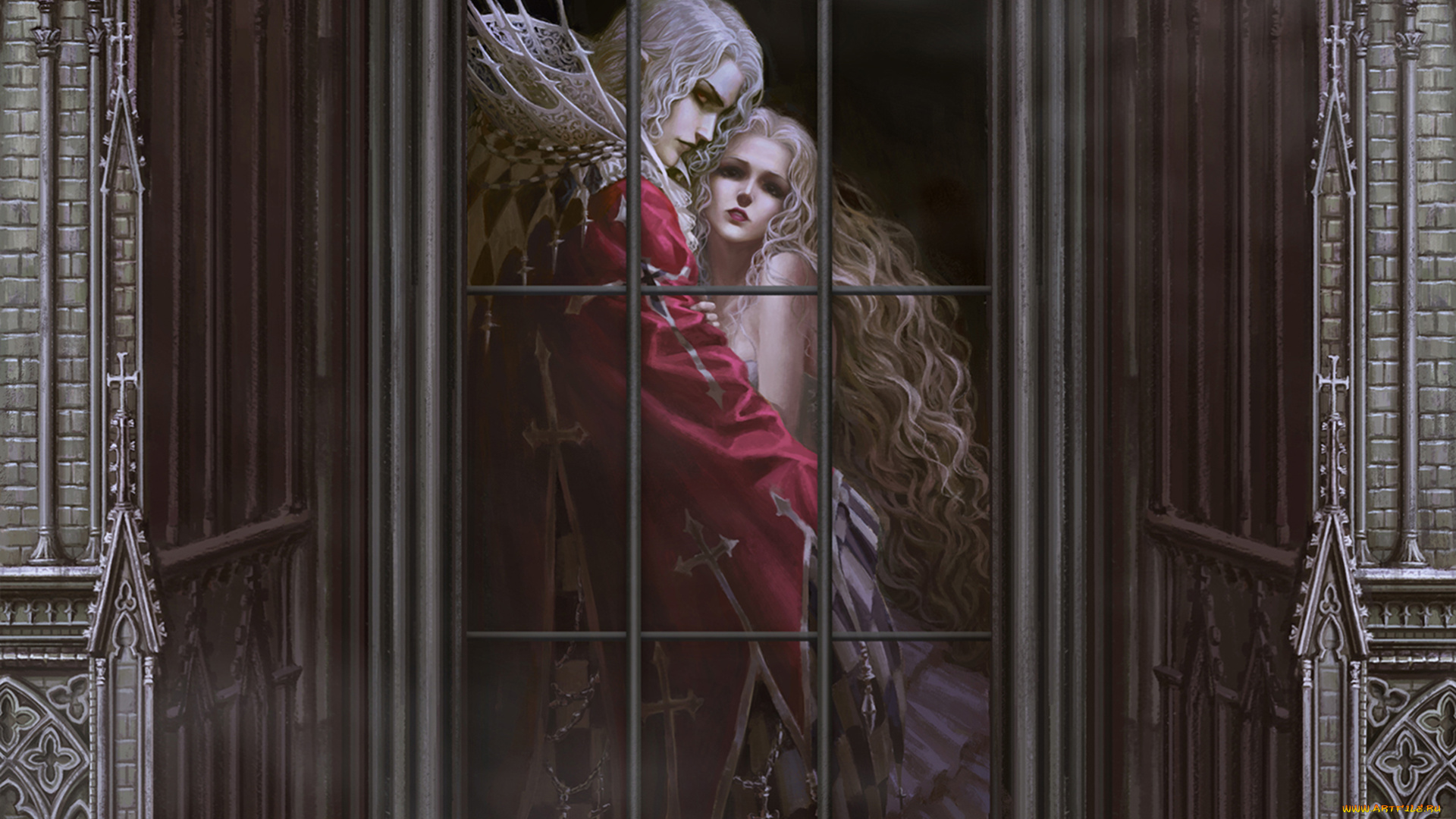 фэнтези, вампиры, девушка, вампир