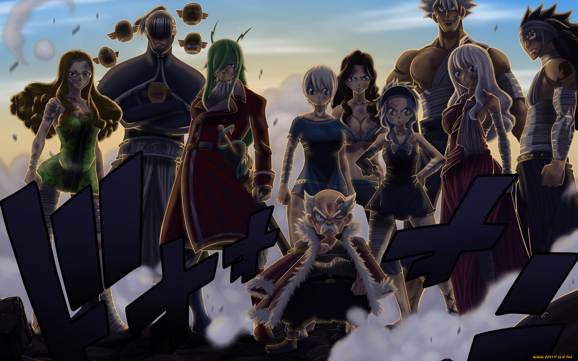 аниме, fairy, tail, хвост, феи