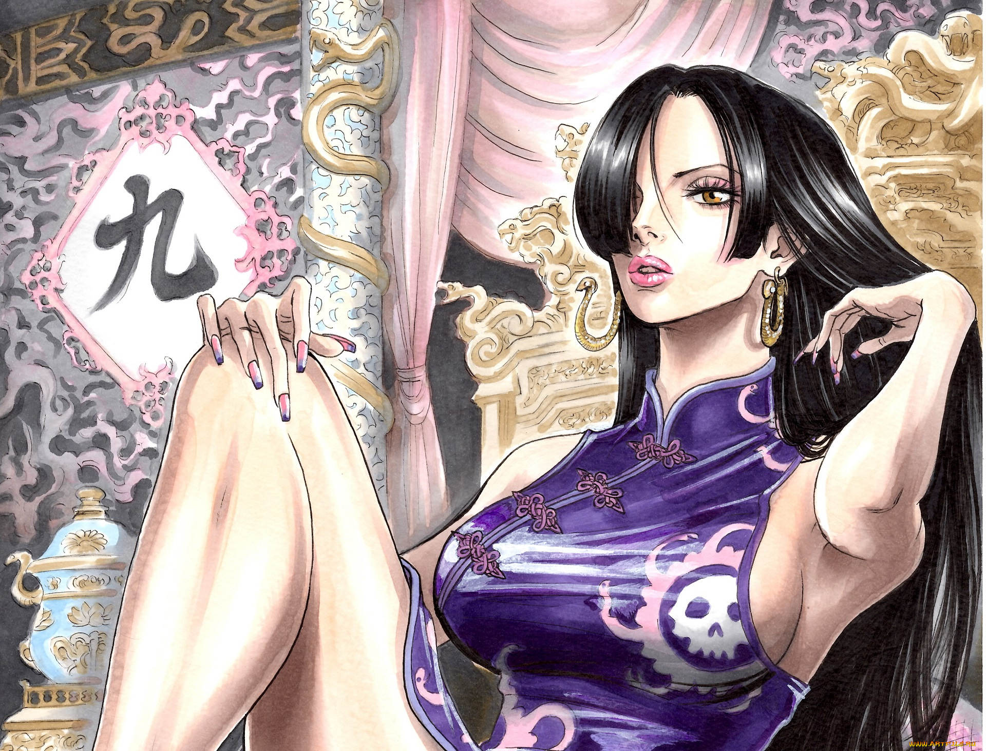 аниме, one, piece, девушка