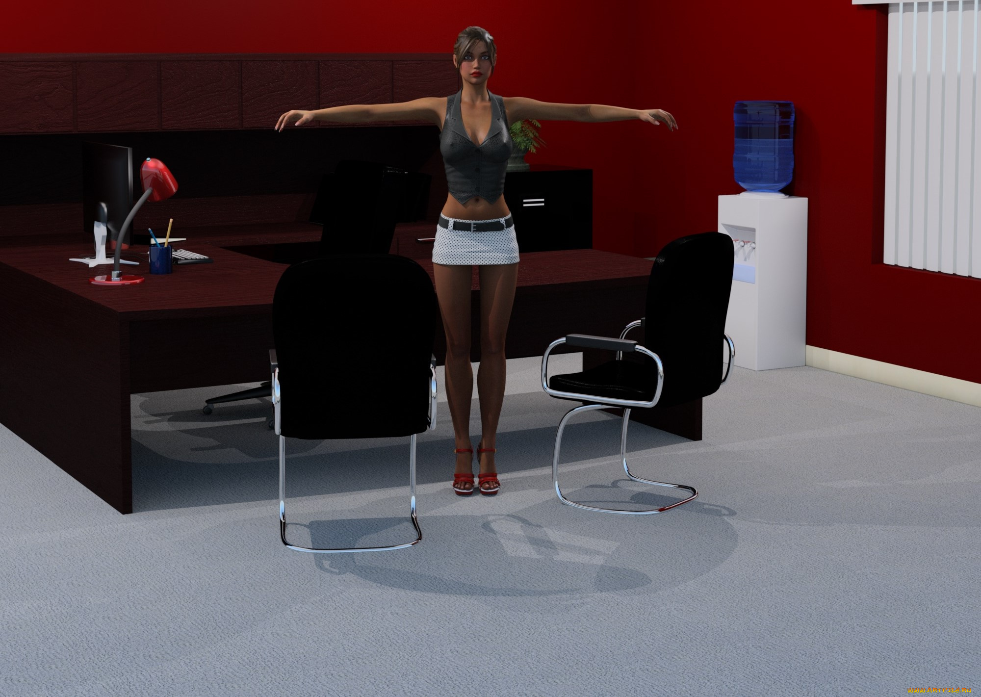 3д, графика, люди, , people, девушка, взгляд, фон